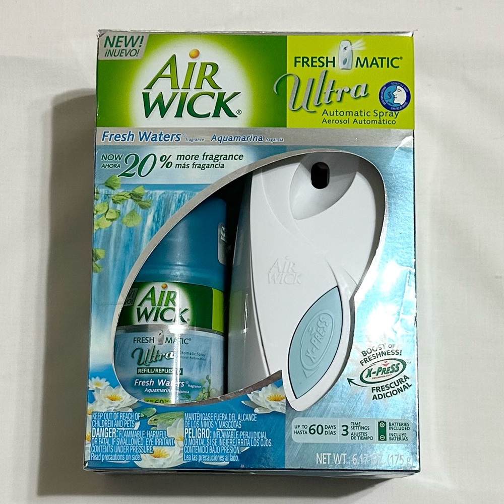 Air Wick Freshmatic Ultra Automatic Spray Kit - Fresh Waters Scent - 6.17 oz